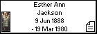 Esther Ann Jackson