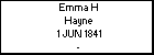 Emma H Hayne