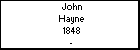 John Hayne