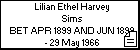 Lilian Ethel Harvey Sims