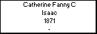 Catherine Fanny C Isaac