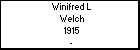 Winifred L Welch