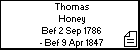 Thomas Honey