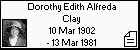 Dorothy Edith Alfreda Clay
