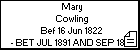 Mary Cowling