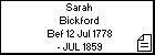 Sarah Bickford