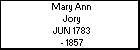 Mary Ann Jory