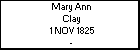 Mary Ann Clay