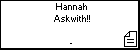 Hannah Askwith!!