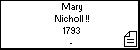 Mary Nicholl !!