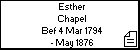 Esther Chapel