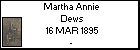Martha Annie Dews