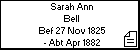 Sarah Ann Bell