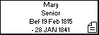 Mary Senior