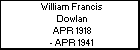 William Francis Dowlan