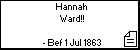 Hannah Ward!!