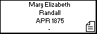 Mary Elizabeth Randall