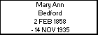 Mary Ann Bedford