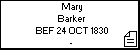 Mary Barker