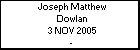 Joseph Matthew Dowlan